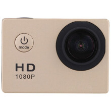 1080P HD Action Camera LCD Screen Waterproof 30m Sports Action Cam for Bicycle, Motorcycle, Skiing, Diving Gold