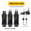 New 48V Capacitor XLR Adapter Wireless Microphone Transmitter Receiver for Dynamic Microphone Guitar Audio Mixer 1