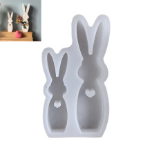 Easter Candle Silicone Mould Multipurpose 2 Cavities Rabbit