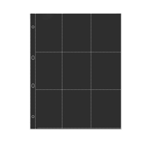 20 Sheets Plastic Insert Page For Photo Card And-Nine square