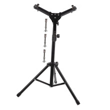 Adjustable Snare Drum Stand with Enhanced Stability and Durable Alloy Construction, Black Finish