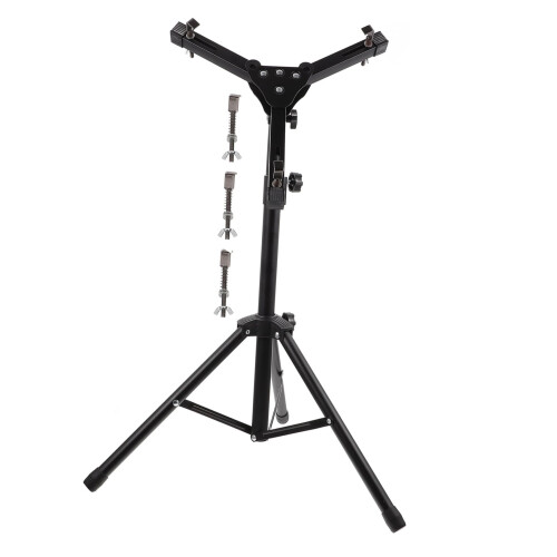 Adjustable Snare Drum Stand with Enhanced Stability and Durable Alloy Construction, Black Finish