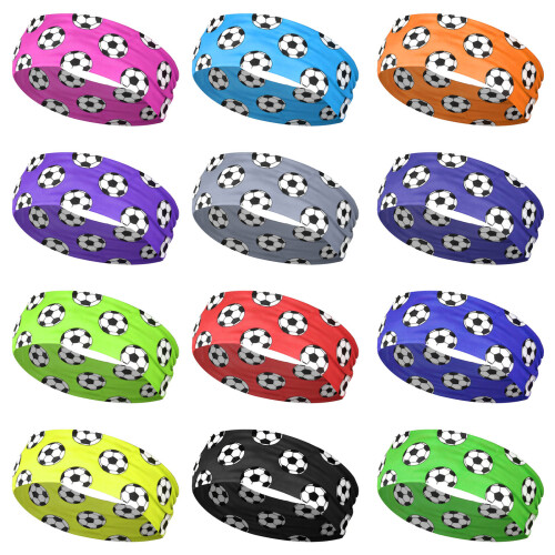 Multipurpose Athletic Headbands 6PCS Set-Fluorescence Yellow 1