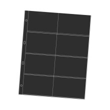 Plastic Trading Card Sheet Protectors Refill Page-Eight square