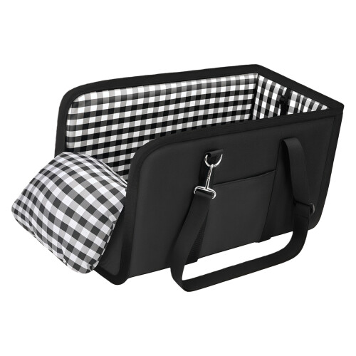 Tiny Pet Travel Container For automobiles Having-Black
