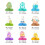 9Pcs Easter Rabbit Eggs Designs Honeycomb Paper-Cartoon animal 3