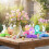 9Pcs Easter Rabbit Eggs Designs Honeycomb Paper-Cartoon animal 6