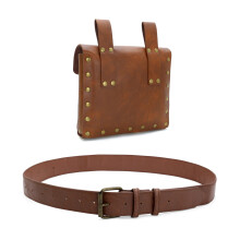 Medieval PU Leather Belt and Waist Pack For Men Women-1