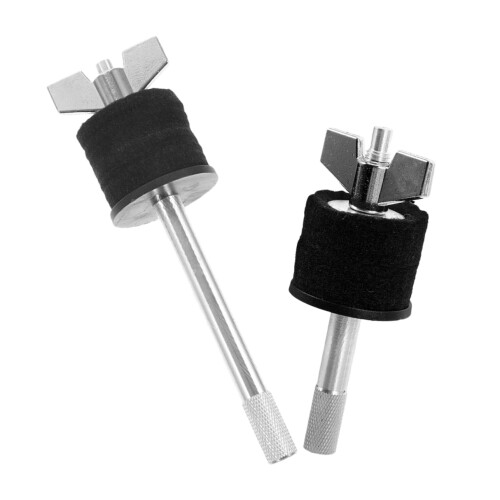 2Pcs Dual Cymbal Stacker Mount Durable Alloy Drum Cymbal Holder Space Saving Stable Setup