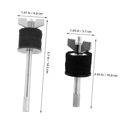 2Pcs Dual Cymbal Stacker Mount Durable Alloy Drum Cymbal Holder Space Saving Stable Setup 1