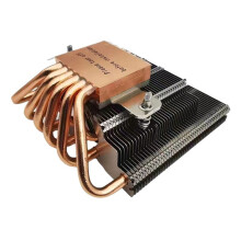 ZS10C-50 Thin CPU Cooler 50mm 10 Heat Pipes ITX Down Pressure Radiator TDP 200W for LGA 115X 1700 Without Fan