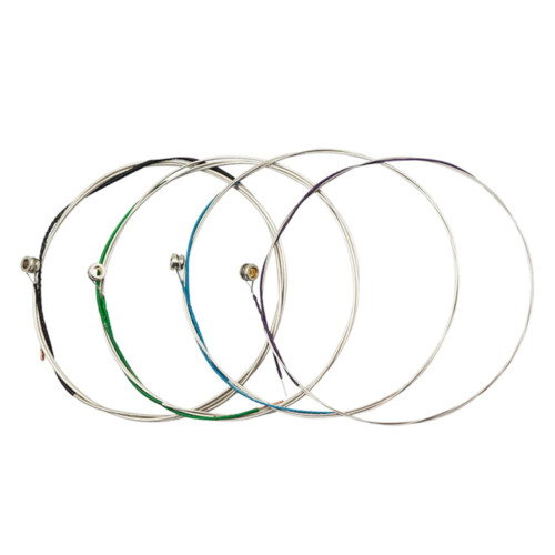4pcs Stainless Steel Replacement Strings Set, Durable Construction with Stable Tension Performance
