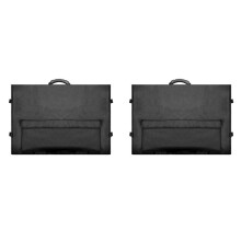 2X Monitor-Tragetasche, Computer-Monitor-Tasche mit Taschen, Verstellbare Reise-Tragetasche für 24-27-Zoll-Desktop-Monitor, B