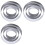 3Conjunto Molde de Bolo Redondo de 4/6/8 Polegadas Ferramenta de Cozimento de Aço Inoxidável Conjunto de Anel de Bolo Cortador de Biscoito Anel de 2