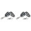 4x Remote Control for Automatic Gate Opener -433.92 MHz Electric Rolling Driveway Security Kit with Backup Keys 1