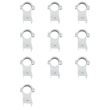 10X KU Band LNB Holder for Satellite Dishes 20mm Plastic Bracket, for Multiple Dish Sizes