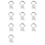 10X KU Band LNB Holder for Satellite Dishes 20mm Plastic Bracket,  for Multiple Dish Sizes 1