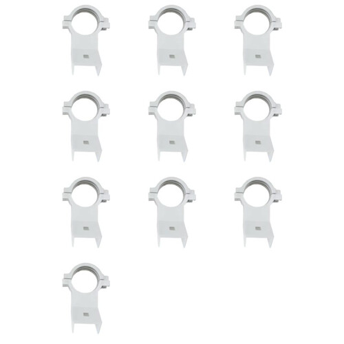 10X KU Band LNB Holder for Satellite Dishes 20mm Plastic Bracket,  for Multiple Dish Sizes