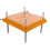 Angled Chicken Brooder Heater Plate 10x10 Inch Yellow – Even Heat, SpaceSaving Design for Chicks 1