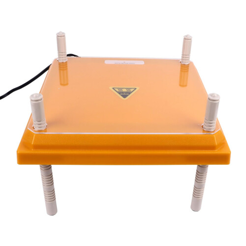 Angled Chicken Brooder Heater Plate 10x10 Inch Yellow – Even Heat, SpaceSaving Design for Chicks 2