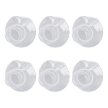 21mm Breast Pump Flange Inserts for Spectra and Medela, Soft Silicone Cushions 6pcs Quick Replacement Set