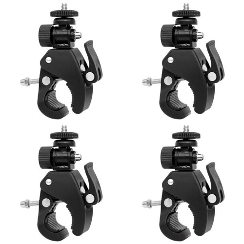 4X Vis Trépied Pince Support Sport Caméra Support Vélo Support Clip Support