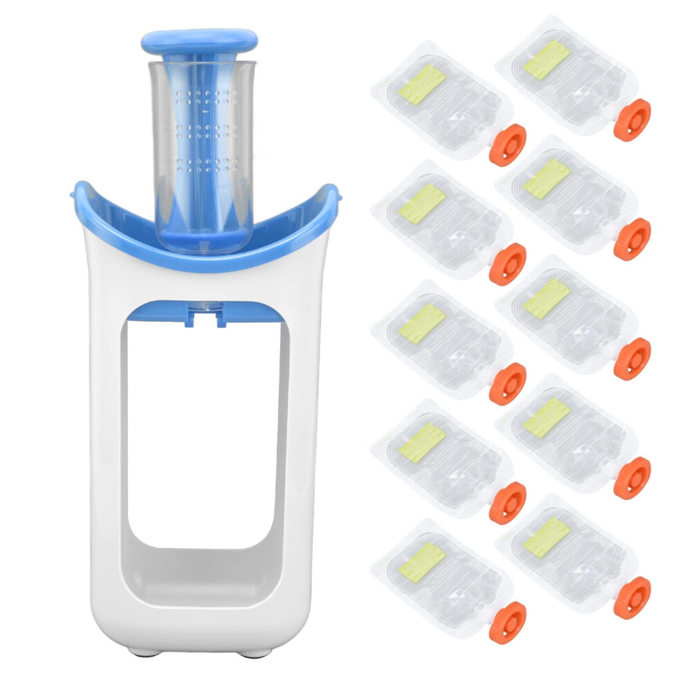 Baby Food Maker and Pouch Filling Station, Mess Puree Squeezer with 10 Storage Bags