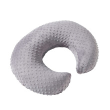 Super Soft Nursing Pillow Cover Rose Gray, Breathable Plush Breastfeeding Pillow Slipcover for Baby