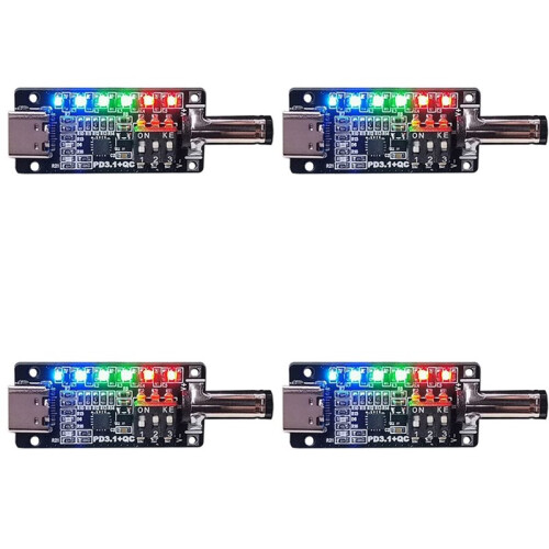 4X PD3.1 Fast Charging Protocol Trigger Type C Female Socket 20V28V5A Automatic Deception Power Aging Board 1