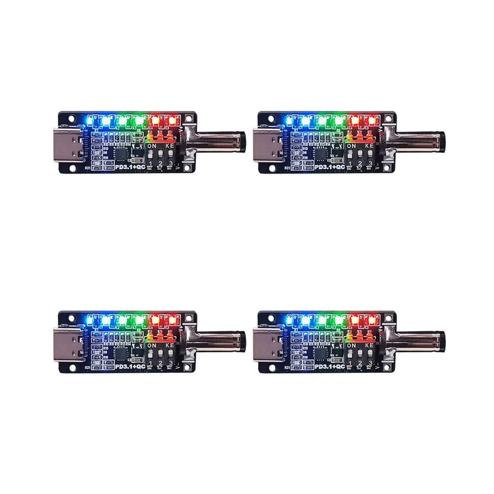 4X Pd3.1 Fast Charging Protocol Trigger Type C Female Socket 20V28v5a Automatic Deception Power Aging Board 6032755245881