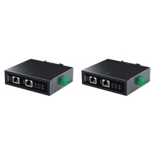 2X 10G Industrie-PoE-Injektor, 90 W, DIN-Schiene, IEEE 802.3 AF/AT/BT, Plug-And-, 48-55 V, für PoE-Kamera, Wireless-AP
