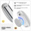 2X Mouse Charger for Magic Mouse 2 USB C Wireless Charging Support Ergonomic Grip&Mouse Base for Magic Mouse 2 White 1