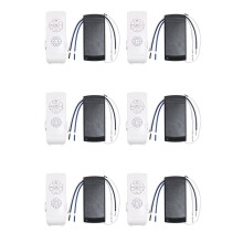 6X Universal Ceiling Fan Lamp Remote Control Kit Adjusted Wind Speed Transmitter Receiver Timing Control 220V