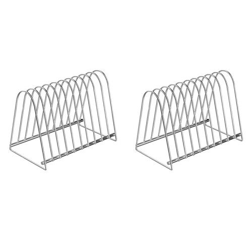2X Support de Stockage de Support de Disque de Vinyle pour la Fente Du Support 10 de