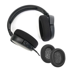 4x Ear Pads Cushions for Arctis 1/3/5/7/9/Pro Wireless Headset Isolation Sponge Ear Cushions White Print