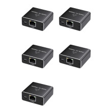 5X 1 in 2 Out Gigabit Ethernet Splitter 1000Mbps High Speed RJ45 Network Extension Cable Connector Cat5/5e/6/7/8 Splitte