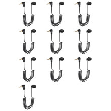 10X Auriculares de Resorte de 3,5 mm Auriculares de un Solo Lado Auriculares Auriculares con Cable para Teléfono Móvil MP3 Computadora