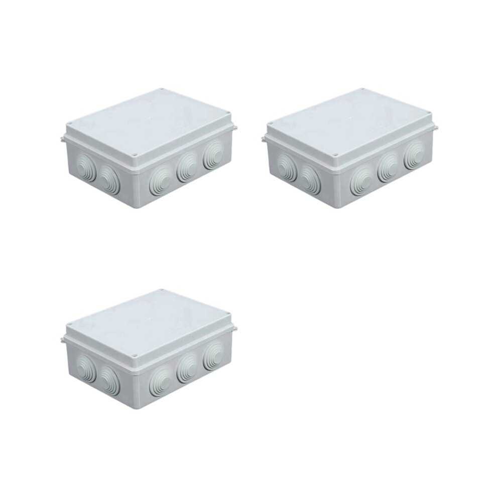3X Ip65 Waterproof Junction Box Abs Plastic Dustproof Universal Electrical Enclosure Outdoor & Indoor Project Box 6031598366197