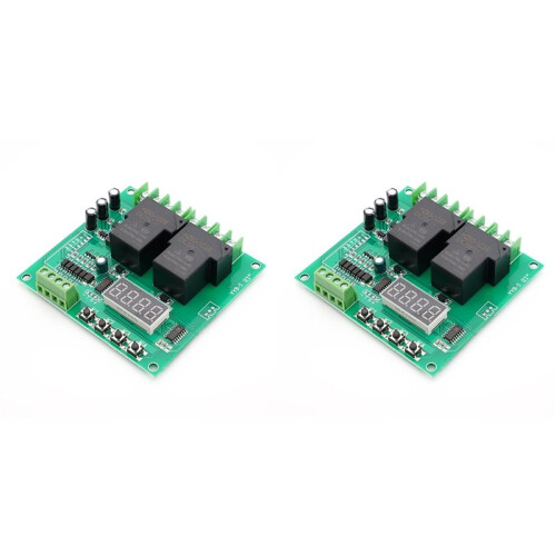 2X YYB‑5 Motor Forward / Reverse Control Board Two Relay Delay Timing Cycle Module Motor Controller Motor Control Board