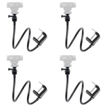 4X Support de Caméra avec Pince à Mâchoire de Bureau Améliorée Support Col de Cygne Flexible pour Webcam 4K C925E C922X C922