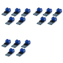 15 Peças 15A 400W 5V-36V Coletor de Pó de Alta Potência Duplo MOS FET Módulo de Acionamento Do Interruptor de Gatilho MOS Transistor Módulo de