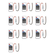 10X LED Single Color Dimmer 5V 12V 24V 5050 2835 Strip Lights Constant Voltage PWM Signal Controller RF 9-Key Remote