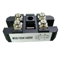 3X MDQ 100A-1600V Black Single-Phase Diode Bridge Rectifier 100A Amp High Power 1600V
