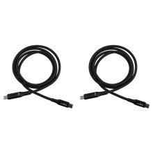 2X USB Type C to USB C Cable 240W PD 3.1 Fast Charging Charger USB2.0 480Mbps Type-C Digital Display Data Cable