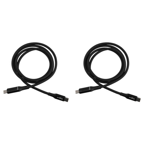 2X USB Type C to USB C Cable 240W PD 3.1 Fast Charging Charger USB2.0 480Mbps Type-C Digital Display Data Cable