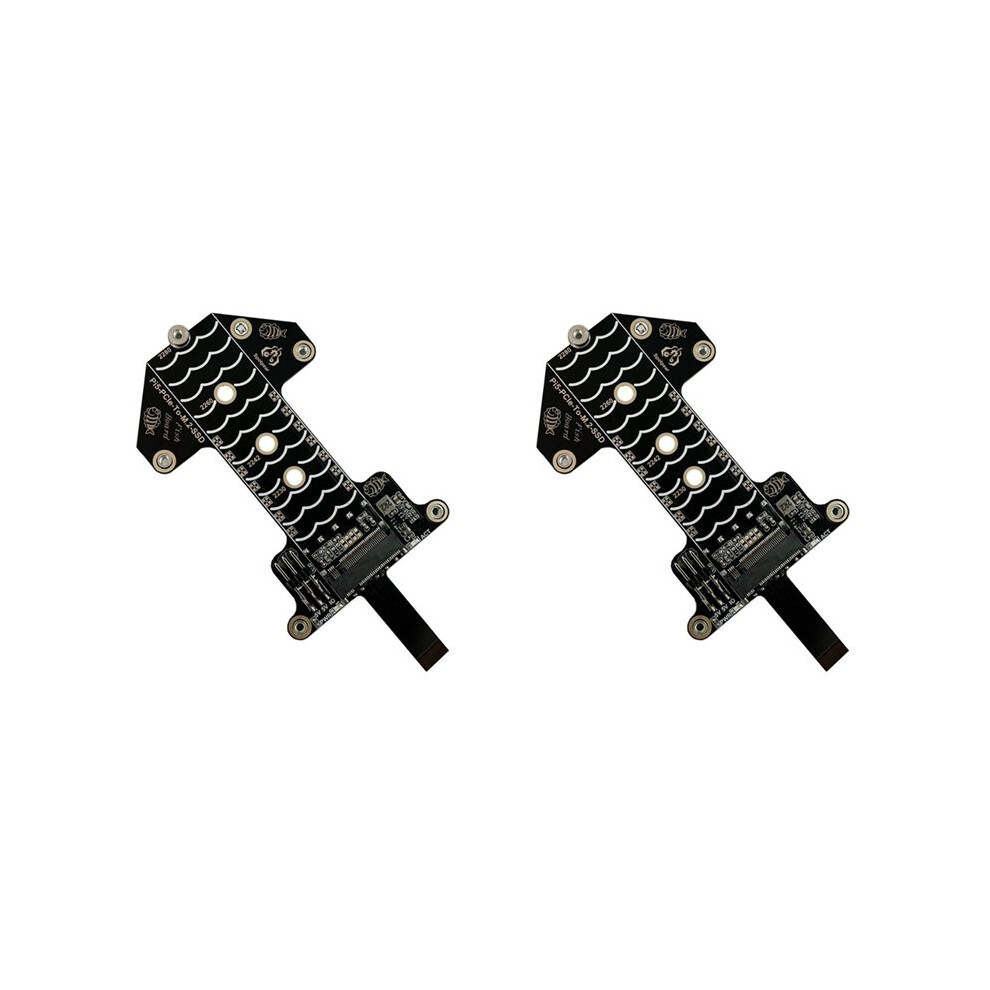 2X For Raspberry Pi 5 Pcie Expansion Board To M.2 Nvme Ssd Adapter Board Pi5-Pcie-Fish-Board-A 6033891436218