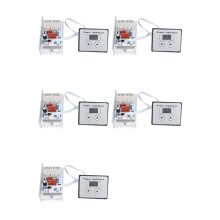 5X Dimmer , 10000W SCR Regolatore di Tensione Digitale Controllo Velocità Dimmer Termostato AC 220V 80A