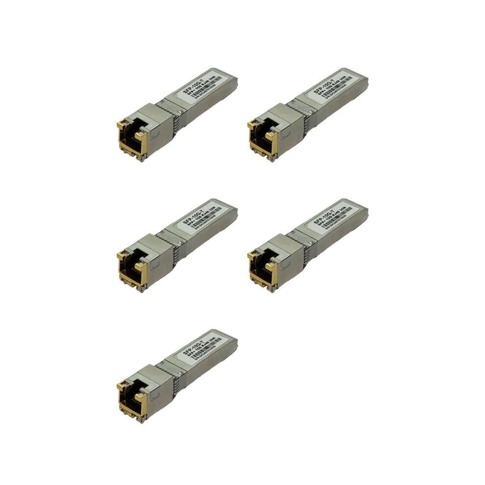 5X 10G Sfp + To Rj45 30M Self-Adaption 10G/5G/2.5G Optical Module Compatible For Mikrotik 4711704432603