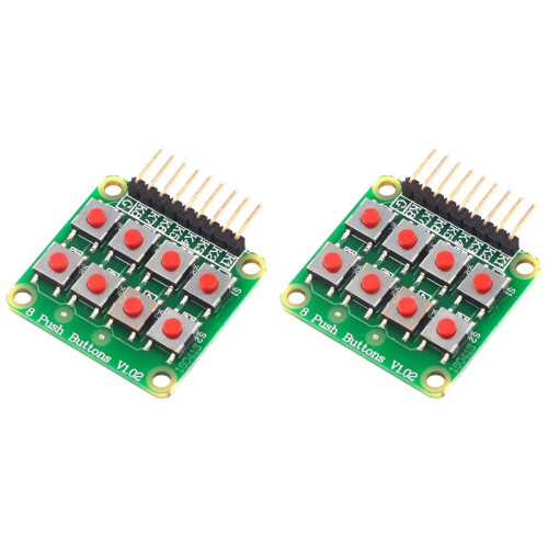 2pcs 2x4 Keypad 4x2 Keypad 8 Push Buttons Key Board Matrix Keyboard Button for  AVR  2x4 Module AVR  Module 1
