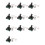 10X Joystick  AC 240V 5A 4NO 4NC Momentary 2.5mm Fixing Thread Joystick 1